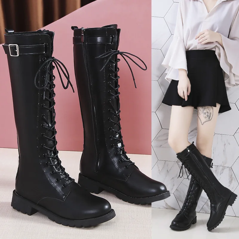 Women'S Fashion Trends 2025 - Winter Nieuwe Ronde Kop Dikke Zolen