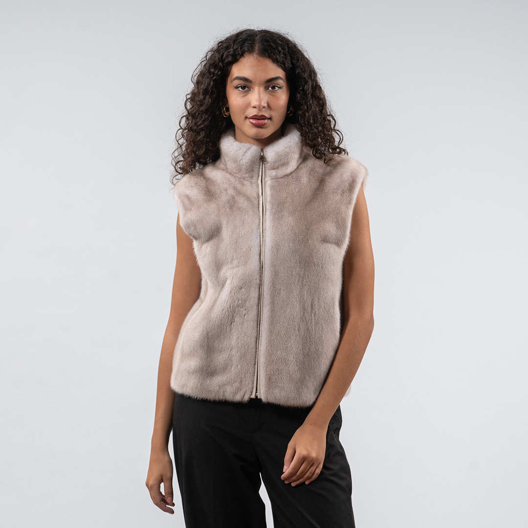 Women'S Fashion Gilet - Laur 2026 Dames Hoge Hals Faux