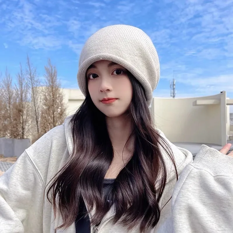 Women'S Fashion Hats - Gebreide Motorkap Kappen Vrouwelijke Winter Warm