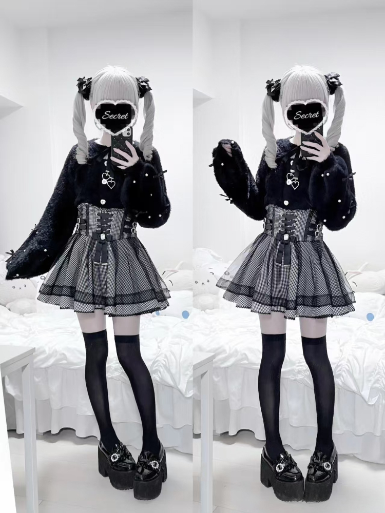 Women'S Fashion Designer Clothes - Herfst Nieuwe Darkly Japanse 2-delige Set