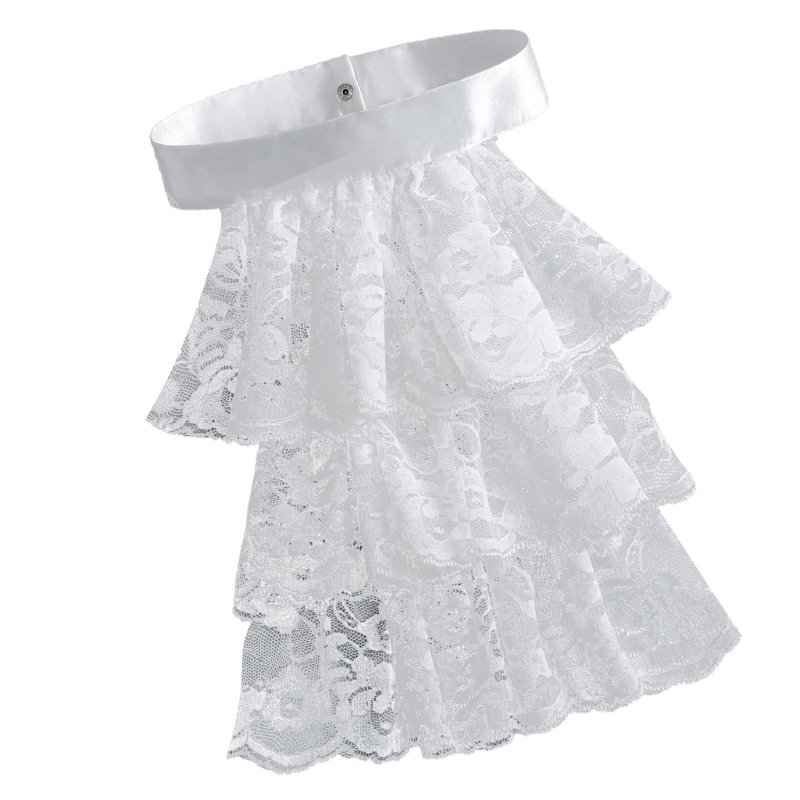 Women'S Fashion Victorian - Elegante Victoriaanse kostuumkraag met gegolfde kant