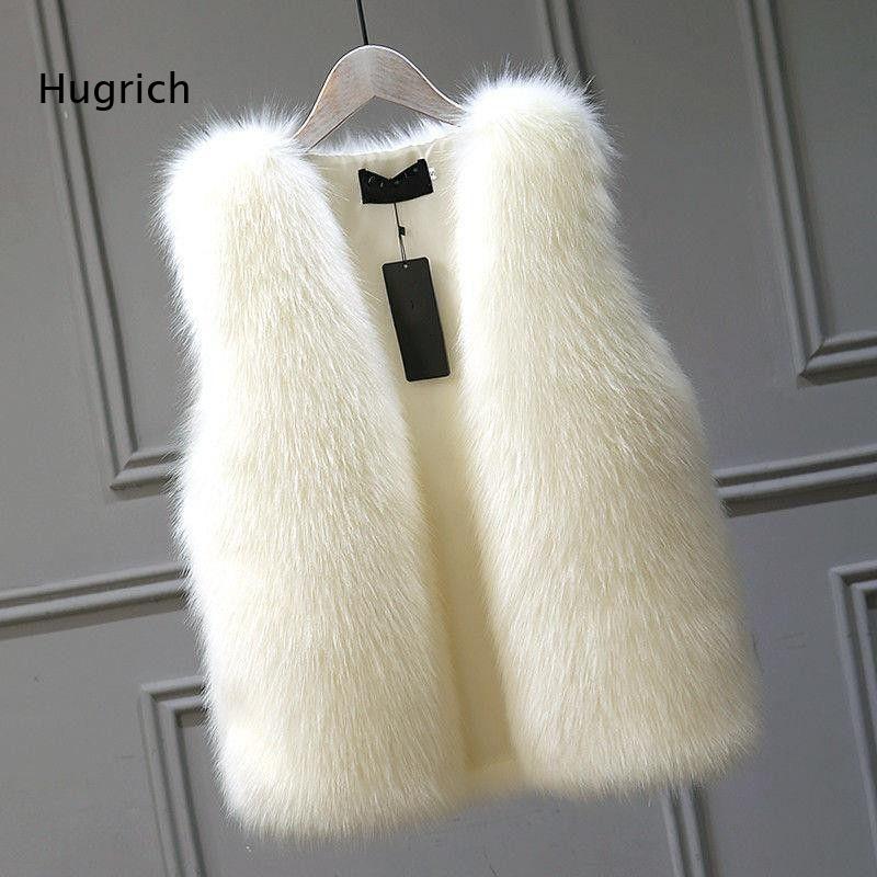 Women'S Fashion Gilet - Dames Imitatiebont Vest Mouwloos Pluizig Warme