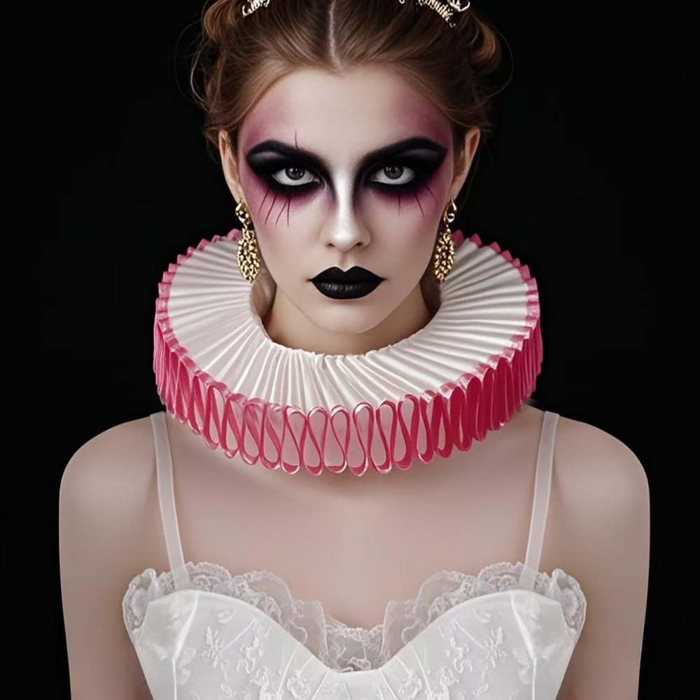 Women'S Fashion Victorian - Afneembare Halloween nek gegolfde kraag Vintage