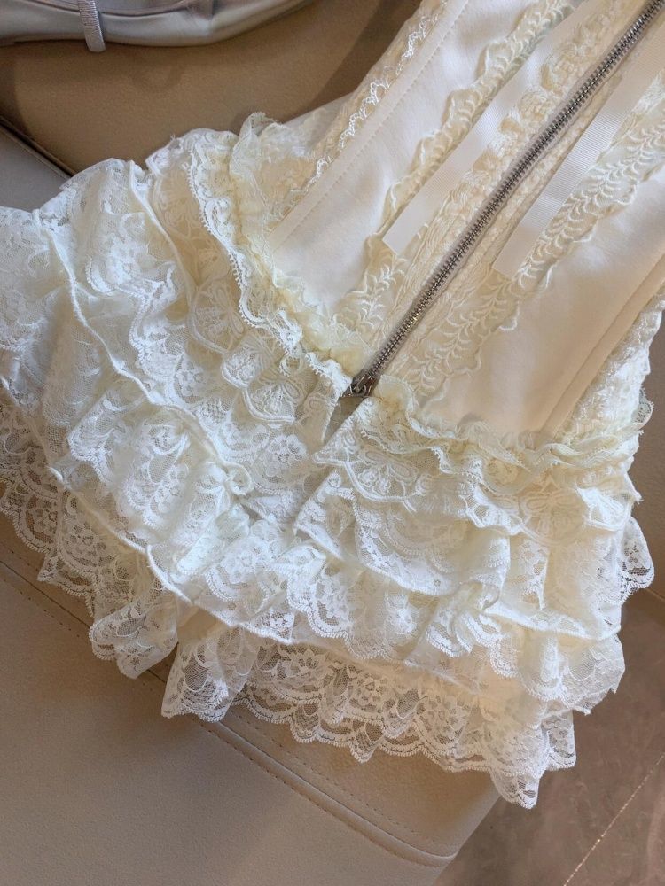 Schattig kant bustier top met  - V Neck Cami Top recensie en prijs