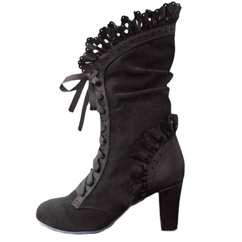 Winter Lace Up Dames Hoge Hak  - Women'S Fashion Victorian recensie en prijs