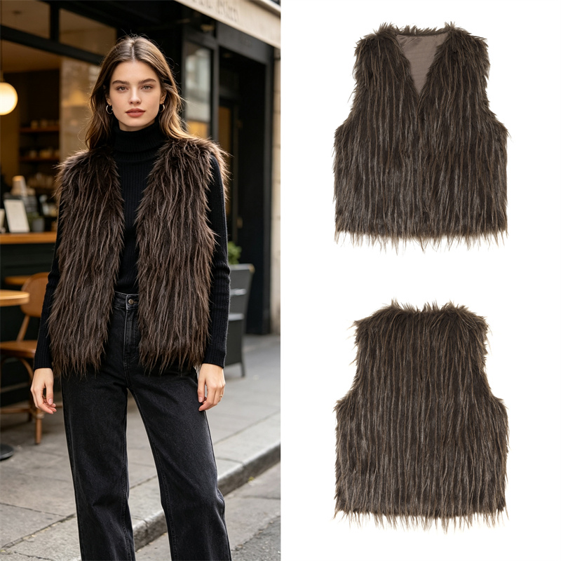 Guobioziy Dames Imitatiebont V - Women'S Fashion Gilet recensie en prijs