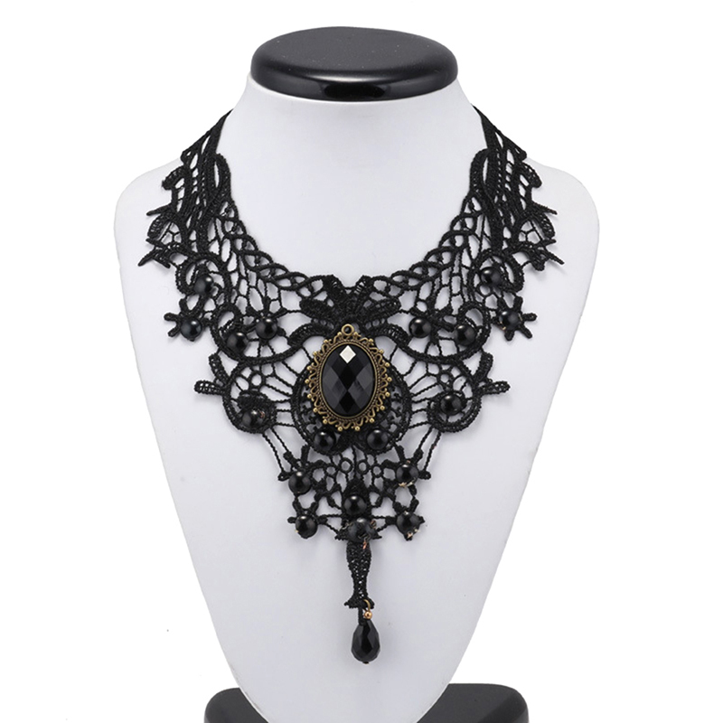 Hot Sale Vrouwen Zwart Kant Kr - Women'S Fashion Victorian recensie en prijs