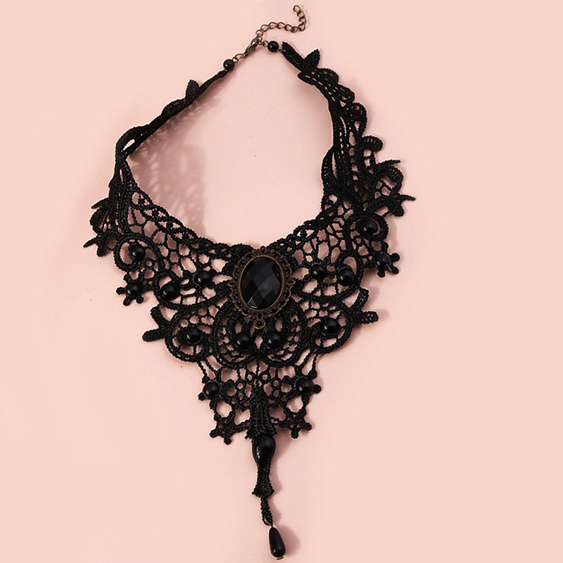 Hot Sale Vrouwen Zwart Kant Kr - Women'S Fashion Victorian recensie en prijs