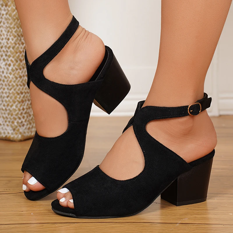 Mode Enkelband Flock Sandalen  - Women'S Fashion Trends 2025 recensie en prijs