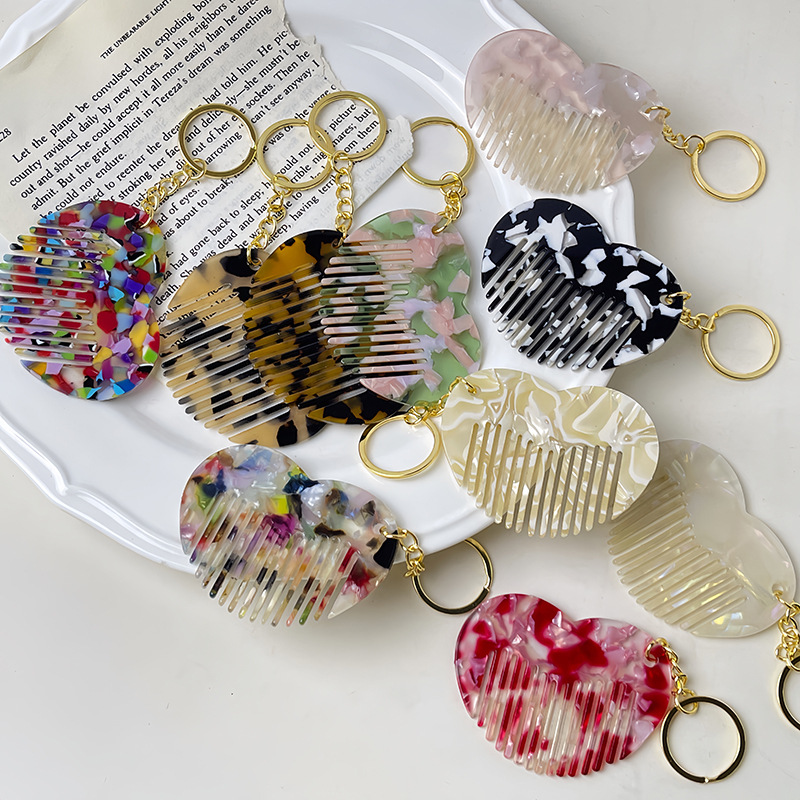 Acetaat hartvormige sleutelhan - Women'S Ysl Fashion recensie en prijs