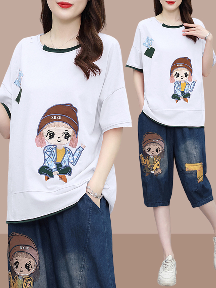 Modieus patchwork T-shirt met  - Women Fashion Over The Years recensie en prijs