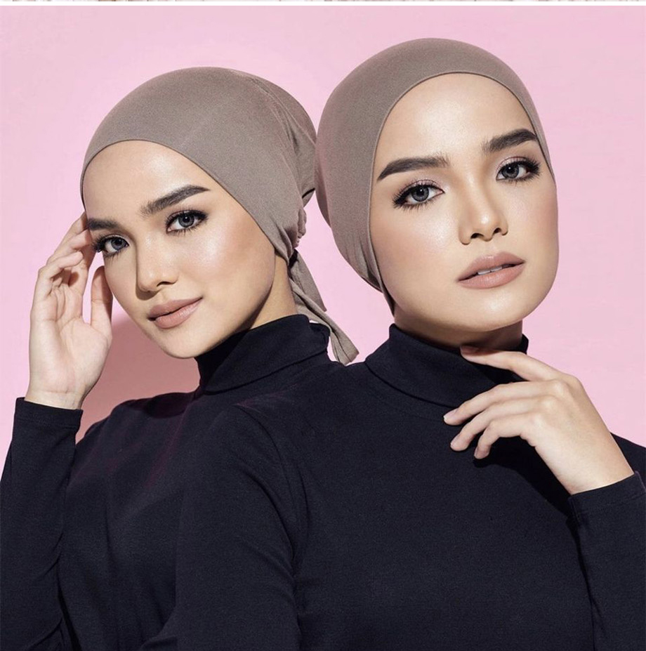 Nieuwe zachte modale moslim tu - Women'S Fashion Hats recensie en prijs