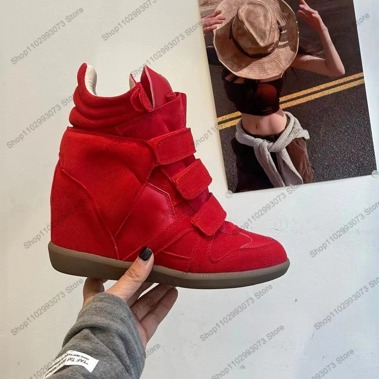 Dames Hoge sneakers met verbor - Sneakers Fashion Women recensie en prijs